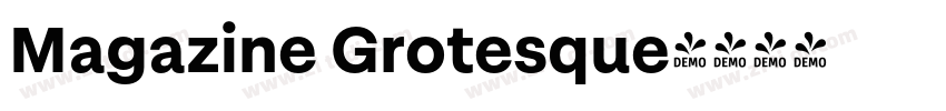 Magazine Grotesque字体转换